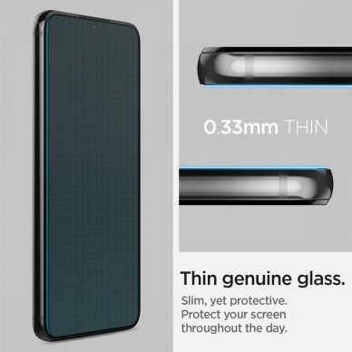 [Užsakomoji prekė] Ekrano apsauga skirta Samsung Galaxy S22 5G (2vnt) - Spigen Glas.TR EZ FIT - permatomas  5