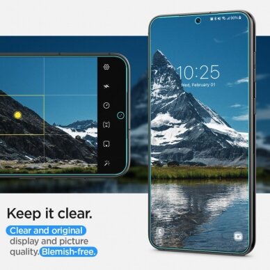 [Užsakomoji prekė] Ekrano apsauga skirta Samsung Galaxy S23 Plus (2vnt) - Spigen Neo Flex - permatomas  5