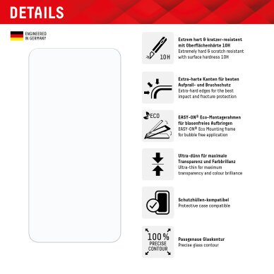 Akcija! Grūdintas stikliukas Samsung Galaxy S24 - Displex Real Glass 2D - Skaidrus  3
