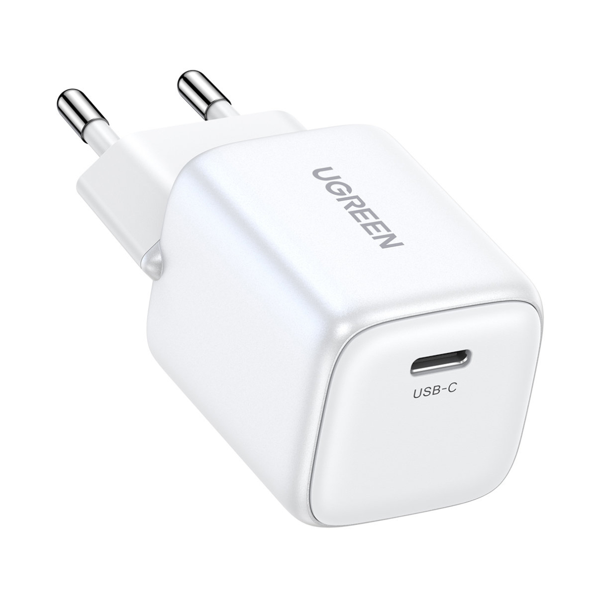 GaN 20W USB-C charger Ugreen Nexode mini CD318 - Baltas GaN 20W USB-C charger Ugreen Nexode mini CD318 - Baltas