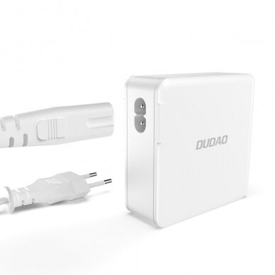 GaN 100W 2 x USB-C / 2 x USB fast charger Dudao A100EU - Baltas 2 GaN 100W 2 x USB-C / 2 x USB fast charger Dudao A100EU - Baltas 2