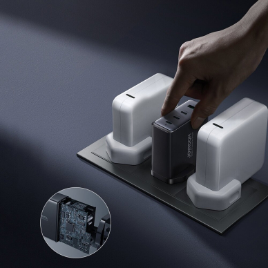 GaN charger UK Joyroom JR-TCG05UK 140W 3x USB-C USB-A + USB-C / USB-C cable 240W 1.2m 9 GaN charger UK Joyroom JR-TCG05UK 140W 3x USB-C USB-A + USB-C / USB-C cable 240W 1.2m 9