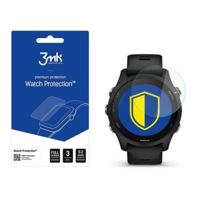 Ekrano apsauga 3mk Watch Protection™ v. FlexibleGlass Lite Garmin Forerunner 255 Ekrano apsauga 3mk Watch Protection™ v. FlexibleGlass Lite Garmin Forerunner 255