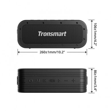 Garso kolonėlė Tronsmart Force X wireless Bluetooth speaker 60W Juoda 20