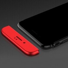 Dviejų dalių plastikinis dėklas GKK 360 Protection Xiaomi Mi 8 SE juodas-raudonas