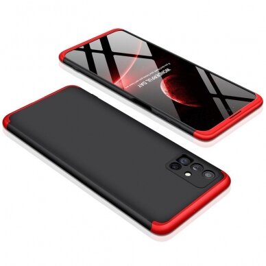 Dėklas GKK 360 Protection Samsung Galaxy M51 Juodas-raudonas 1