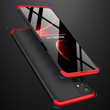 Dėklas GKK 360 Protection Samsung Galaxy M51 Juodas-raudonas 3