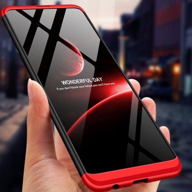 Dėklas GKK 360 Protection Samsung Galaxy M51 Juodas-raudonas 8
