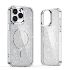 iPhone 17 Pro dėklas Glitter Case, MagSafe – pusiau permatomas