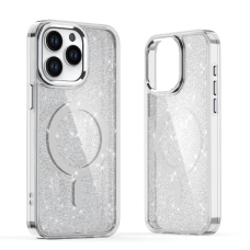 Samsung Galaxy S25 Edge – Glitter dėklas su MagSafe - Baltas