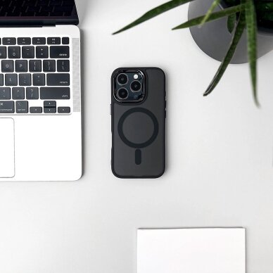 iPhone 17 Pro Max dėklas Glitter Case, MagSafe – juodas 5