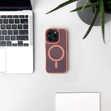 iPhone 17 Pro Max dėklas Glitter Case, MagSafe – rožinis 4