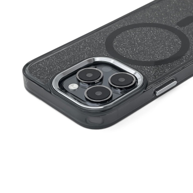 Samsung Galaxy A26 5G – Glitter dėklas su MagSafe - Juodas 1 Samsung Galaxy A26 5G – Glitter dėklas su MagSafe - Juodas 1