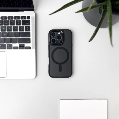 Samsung Galaxy S25 Edge – Glitter dėklas su MagSafe - Juodas 5 Samsung Galaxy S25 Edge – Glitter dėklas su MagSafe - Juodas 5