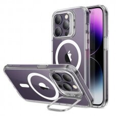 Telefono Dėklas ESR Classic Kickstand Halolock MagSafe na iPhone 14 Pro Skaidrus GNZ022