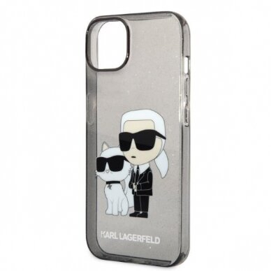 Telefono Dėklas Karl Lagerfeld Glitter Karl&Choupette na iPhone 14 Plus Juodas Skaidrus Blizgus GNZ022 1 Telefono Dėklas Karl Lagerfeld Glitter Karl&Choupette na iPhone 14 Plus Juodas Skaidrus Blizgus GNZ022 1