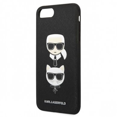 Telefono Dėklas Karl Lagerfeld Saffiano Karl&Choupette Head na iPhone 7 Plus / iPhone 8 Plus Juodas GNZ022 1 Telefono Dėklas Karl Lagerfeld Saffiano Karl&Choupette Head na iPhone 7 Plus / iPhone 8 Plus Juodas GNZ022 1