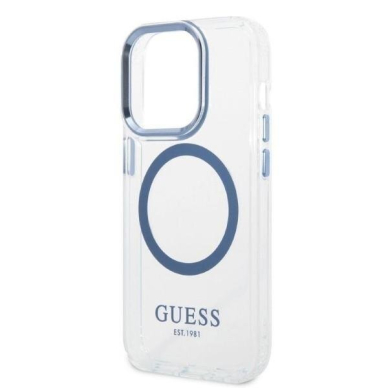 Telefono Dėklas Guess Metal Outline MagSafe na iPhone 14 Pro Skaidrus GNZ022 1 Telefono Dėklas Guess Metal Outline MagSafe na iPhone 14 Pro Skaidrus GNZ022 1
