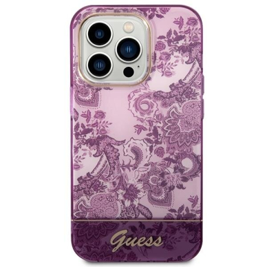 Telefono Dėklas Guess Porcelain Collection na iPhone 14 Pro Max Violetinis GNZ022 1 Telefono Dėklas Guess Porcelain Collection na iPhone 14 Pro Max Violetinis GNZ022 1