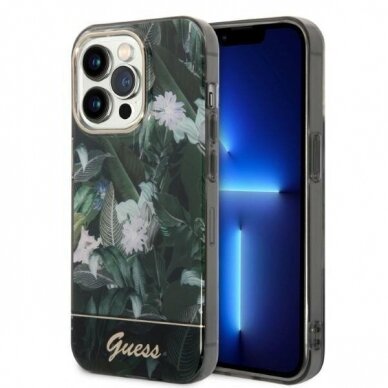 Telefono Dėklas Guess Jungle Collection na iPhone 14 Pro Max GNZ022 Telefono Dėklas Guess Jungle Collection na iPhone 14 Pro Max GNZ022