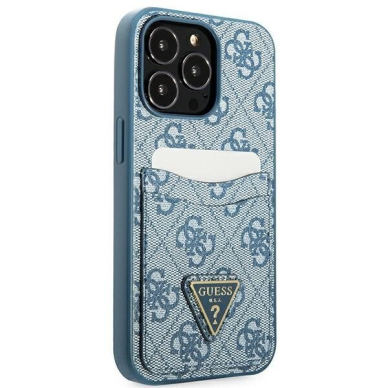 Telefono Dėklas Guess 4G Triangle Logo Cardslot na iPhone 13 Pro / 13 Mėlynas GNZ022 1 Telefono Dėklas Guess 4G Triangle Logo Cardslot na iPhone 13 Pro / 13 Mėlynas GNZ022 1