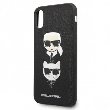Telefono Dėklas Karl Lagerfeld Saffiano Karl&Choupette Head iPhone X/XS Juodas GNZ022 1 Telefono Dėklas Karl Lagerfeld Saffiano Karl&Choupette Head iPhone X/XS Juodas GNZ022 1