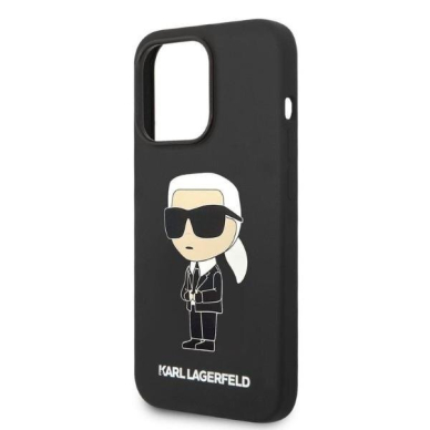 Telefono Dėklas Karl Lagerfeld Silicone Ikonik na iPhone 14 Pro Max Juodas GNZ022 1 Telefono Dėklas Karl Lagerfeld Silicone Ikonik na iPhone 14 Pro Max Juodas GNZ022 1