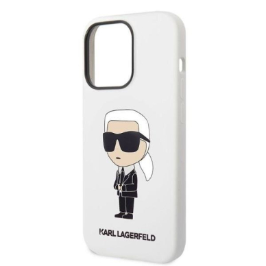 Telefono Dėklas Etui Karl Lagerfeld Silicone Ikonik na iPhone 14 Pro Max Baltas GNZ022 1 Telefono Dėklas Etui Karl Lagerfeld Silicone Ikonik na iPhone 14 Pro Max Baltas GNZ022 1