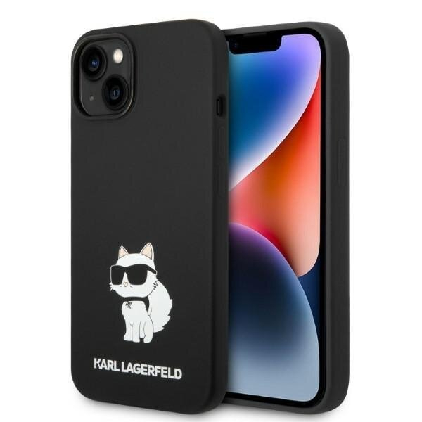 Telefono Dėklas Karl Lagerfeld Silicone Choupette na iPhone 14 Plus Juodas GNZ022 Telefono Dėklas Karl Lagerfeld Silicone Choupette na iPhone 14 Plus Juodas GNZ022
