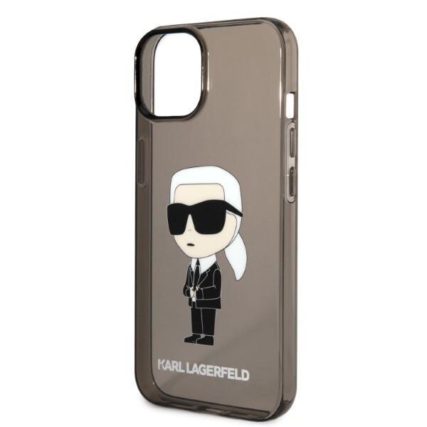 Telefono Dėklas Karl Lagerfeld Ikonik Karl na iPhone 14 Plus Skaidrus Juodas GNZ022 1 Telefono Dėklas Karl Lagerfeld Ikonik Karl na iPhone 14 Plus Skaidrus Juodas GNZ022 1