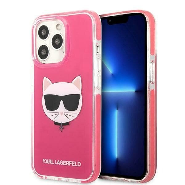 Telefono Dėklas Karl Lagerfeld Choupette Head na iPhone 13 Pro Max Rožinis GNZ022 Telefono Dėklas Karl Lagerfeld Choupette Head na iPhone 13 Pro Max Rožinis GNZ022