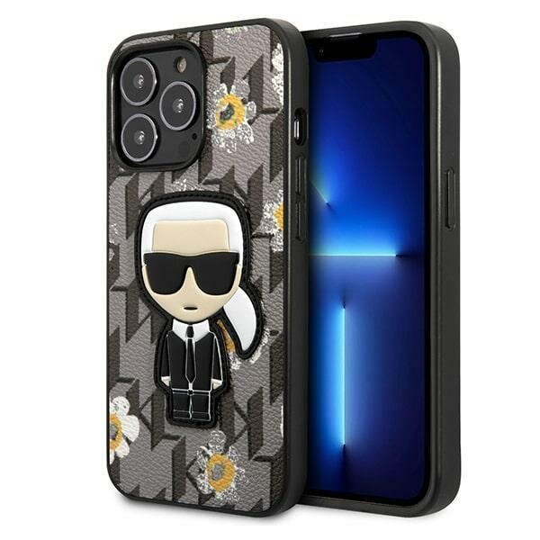 Telefono Dėklas Karl Lagerfeld Flower Ikonik Karl na iPhone 13 Pro / iPhone 13 Pilkas GNZ022 Telefono Dėklas Karl Lagerfeld Flower Ikonik Karl na iPhone 13 Pro / iPhone 13 Pilkas GNZ022