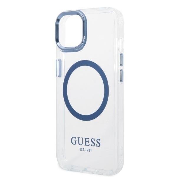 Telefono Dėklas Guess Metal Outline MagSafe na iPhone 14 Plus Skaidrus GNZ022 1 Telefono Dėklas Guess Metal Outline MagSafe na iPhone 14 Plus Skaidrus GNZ022 1
