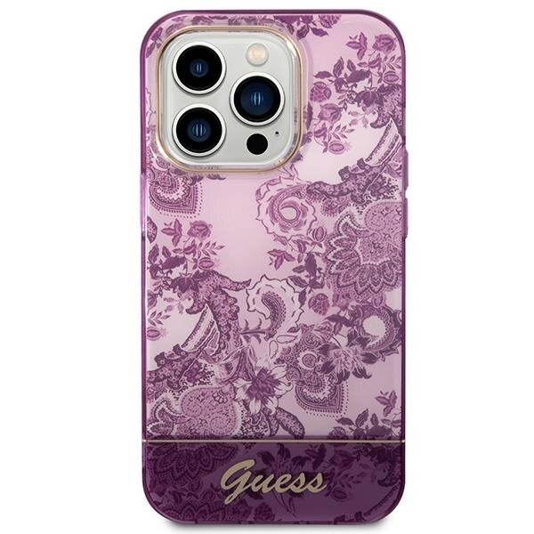 Telefono Dėklas Guess Porcelain Collection na iPhone 14 Pro Max Violetinis GNZ022 1 Telefono Dėklas Guess Porcelain Collection na iPhone 14 Pro Max Violetinis GNZ022 1