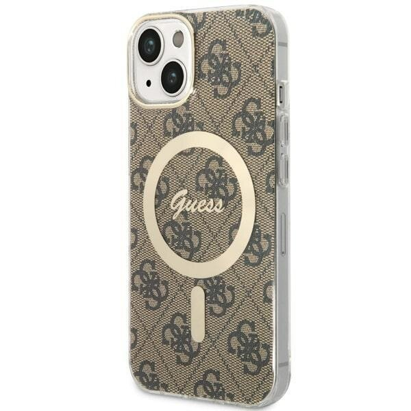 Telefono Dėklas Case Guess iPhone 14 6.1" Rudas hardcase 4G MagSafe GNZ022 Telefono Dėklas Case Guess iPhone 14 6.1" Rudas hardcase 4G MagSafe GNZ022