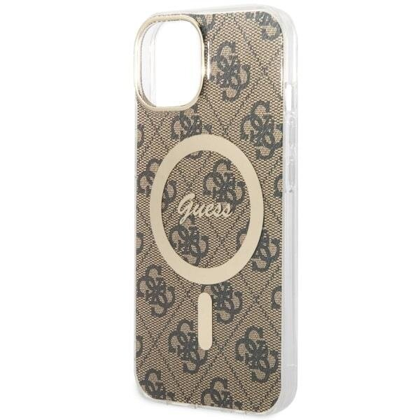 Telefono Dėklas Case Guess iPhone 14 6.1" Rudas hardcase 4G MagSafe GNZ022 1 Telefono Dėklas Case Guess iPhone 14 6.1" Rudas hardcase 4G MagSafe GNZ022 1