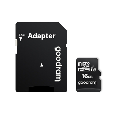 Goodram Microcard 16 GB micro SD HC UHS-I class 10 Atminties kortelė, SD adapteris (M1AA-0160R12) 4 Goodram Microcard 16 GB micro SD HC UHS-I class 10 Atminties kortelė, SD adapteris (M1AA-0160R12) 4
