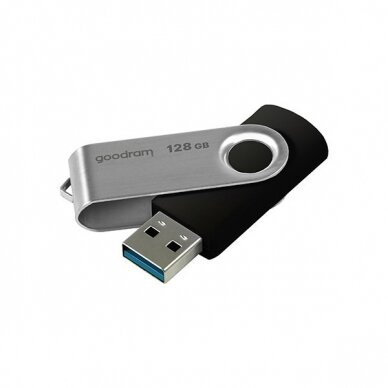 Goodram pendrive 128 GB USB 3.2 Gen 1 60 MB/s (rd) - 20 MB/s (wr) Atmintukas Juodas (UTS3-1280K0R11)