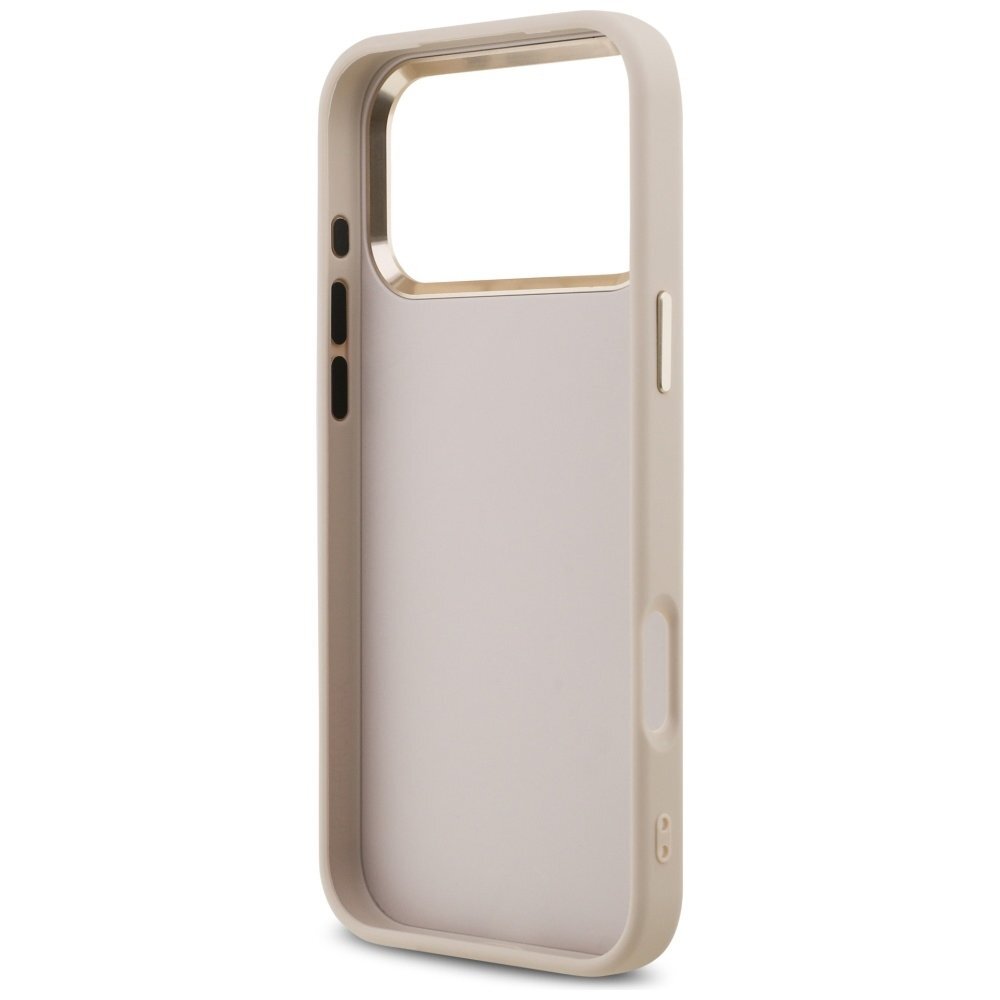 iPhone 17 Pro Max dėklas Guess 4G Big 4G Classic Logo – rožinis auksas 6