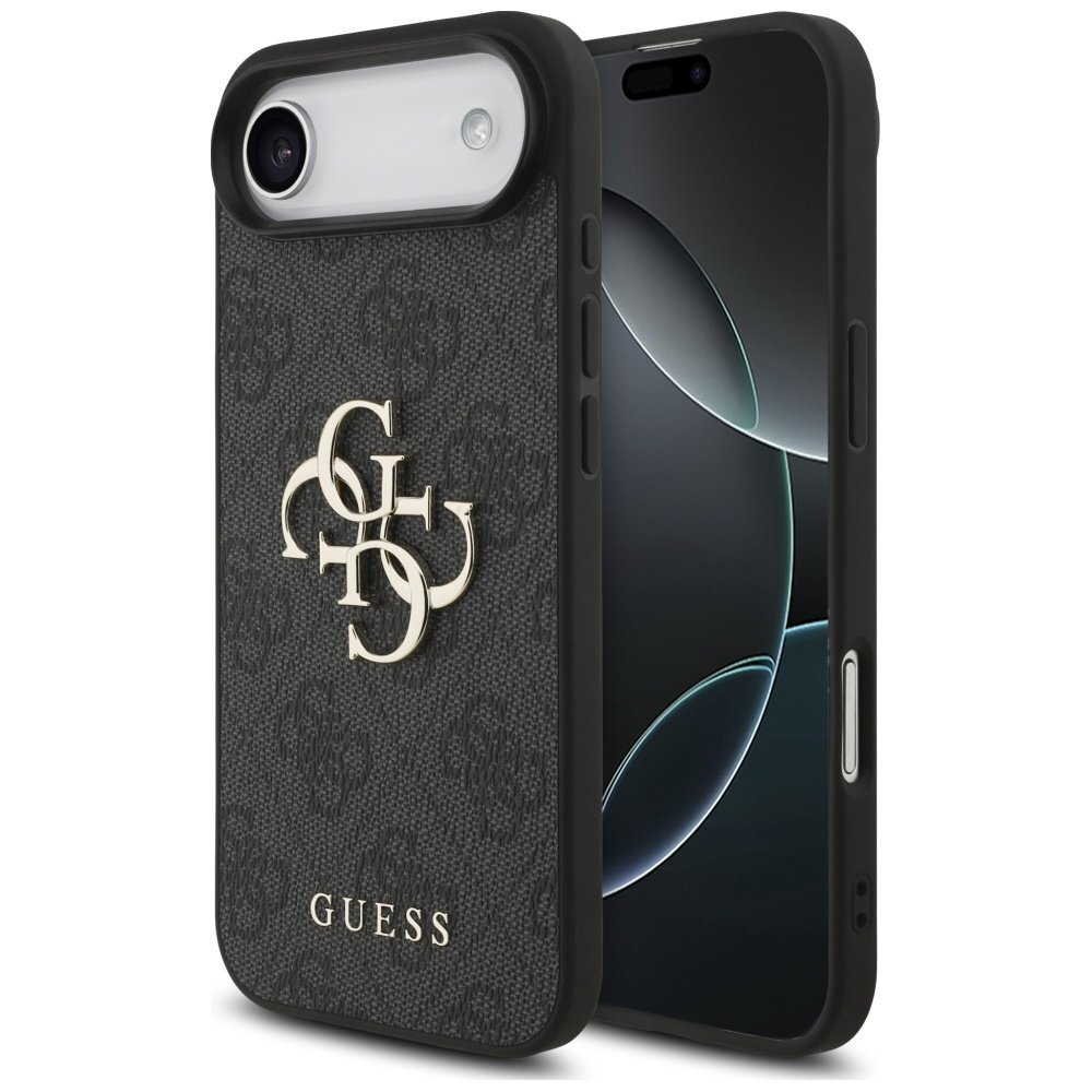 iPhone 17 Air dėklas Guess 4G Big Logo – juodas iPhone 17 Air dėklas Guess 4G Big Logo – juodas