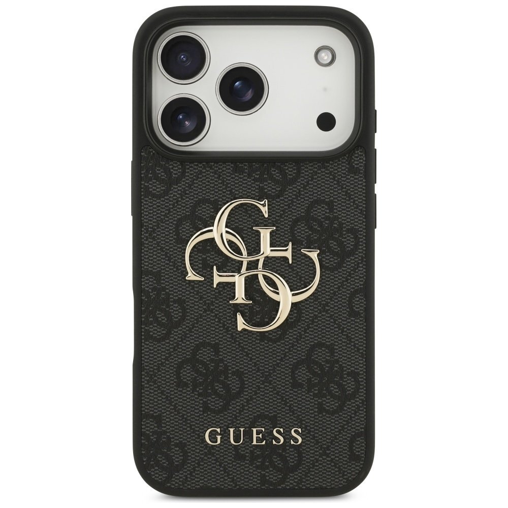iPhone 17 Pro Guess 4G Big Logo dėklas – juodas 2