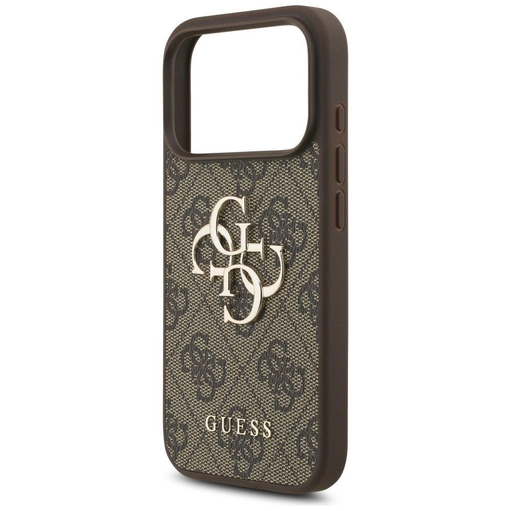 iPhone 17 Pro dėklas Guess 4G Big Logo – rudas 5