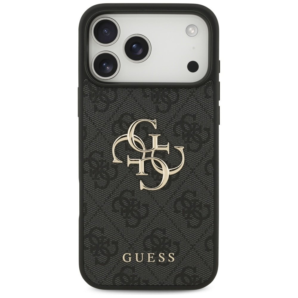 iPhone 17 Pro Max Guess 4G Big Logo dėklas – juodas 2 iPhone 17 Pro Max Guess 4G Big Logo dėklas – juodas 2