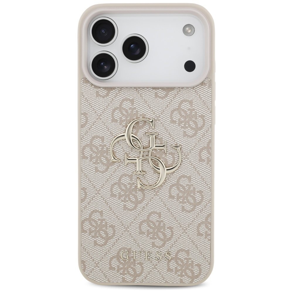 iPhone 17 Pro Max dėklas Guess 4G Big Logo – rožinis 2 iPhone 17 Pro Max dėklas Guess 4G Big Logo – rožinis 2