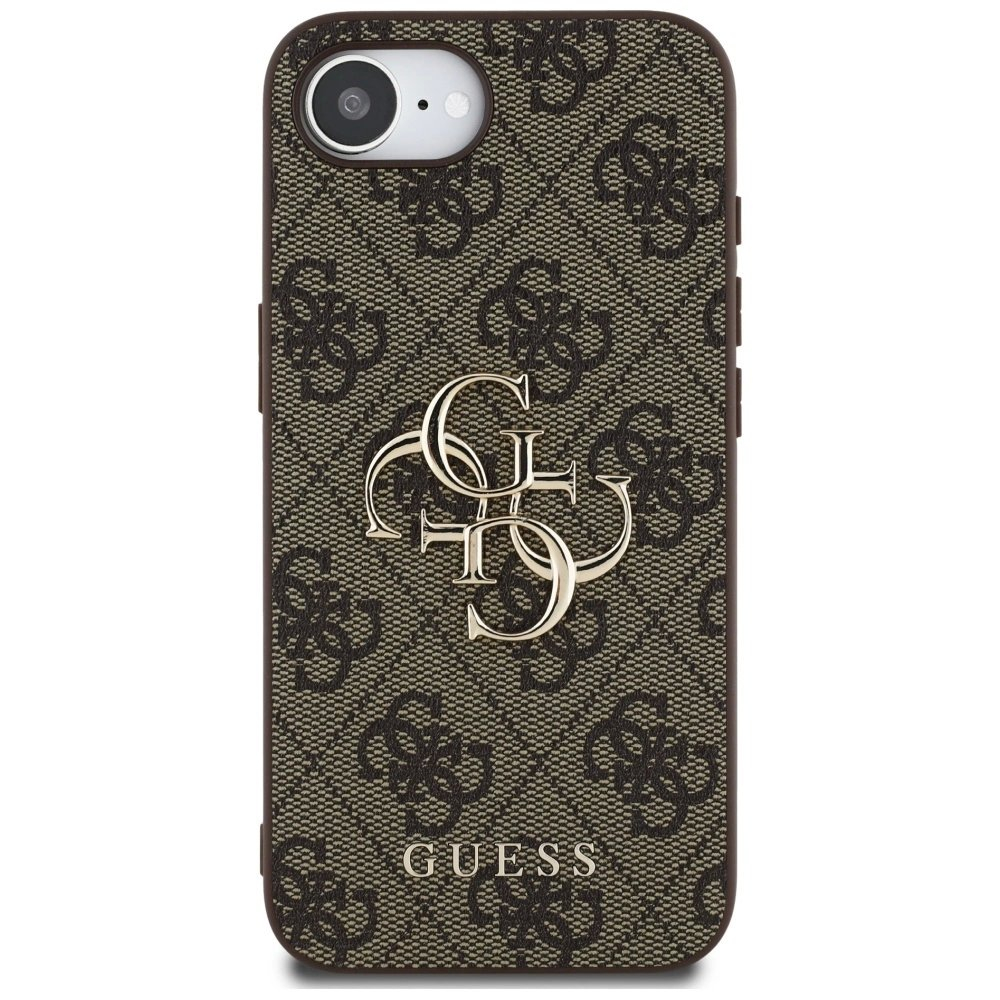 Guess 4G Big Logo iPhone 16e Dėklas - Rudas 2 Guess 4G Big Logo iPhone 16e Dėklas - Rudas 2