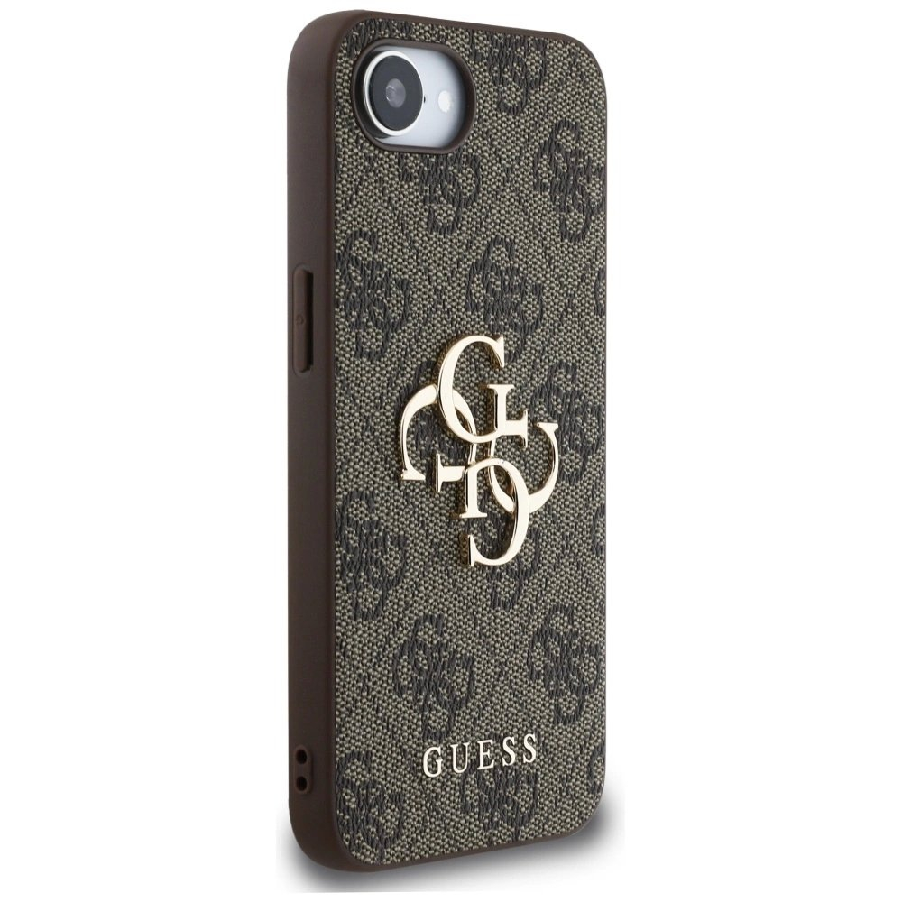 Guess 4G Big Logo iPhone 16e Dėklas - Rudas 3
