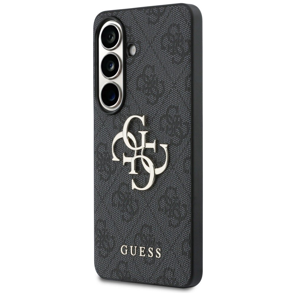 Samsung Galaxy S26 Guess 4G Big Metal Logo dėklas – juodas 1 Samsung Galaxy S26 Guess 4G Big Metal Logo dėklas – juodas 1