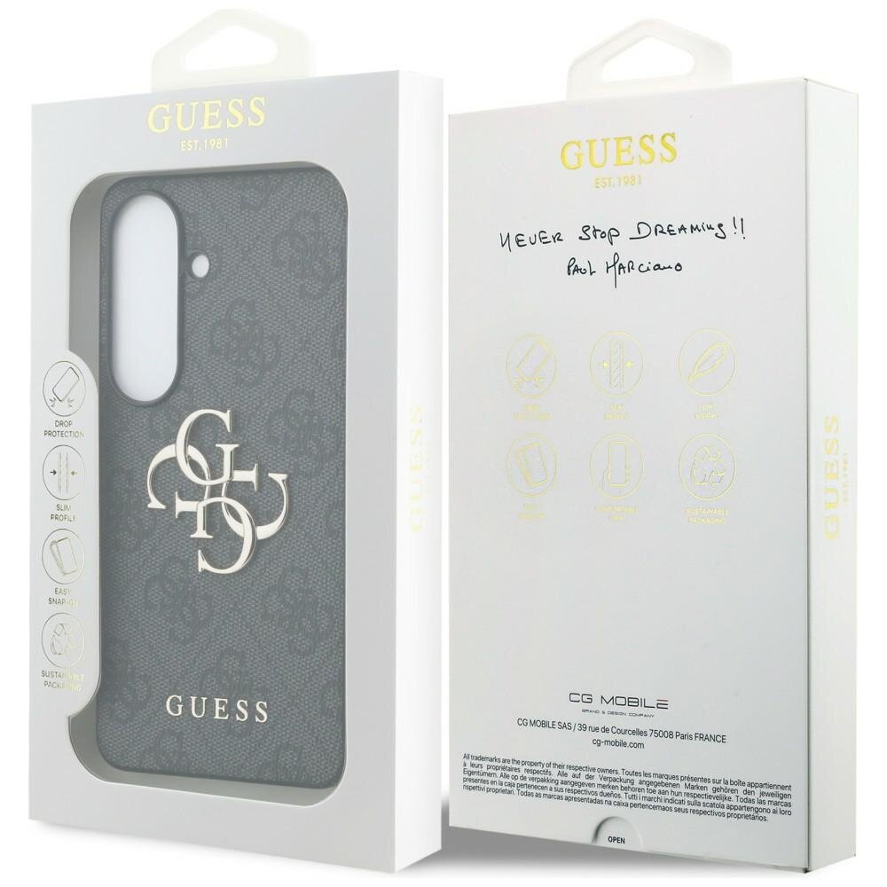 Samsung Galaxy S26 Guess 4G Big Metal Logo dėklas – juodas 7 Samsung Galaxy S26 Guess 4G Big Metal Logo dėklas – juodas 7