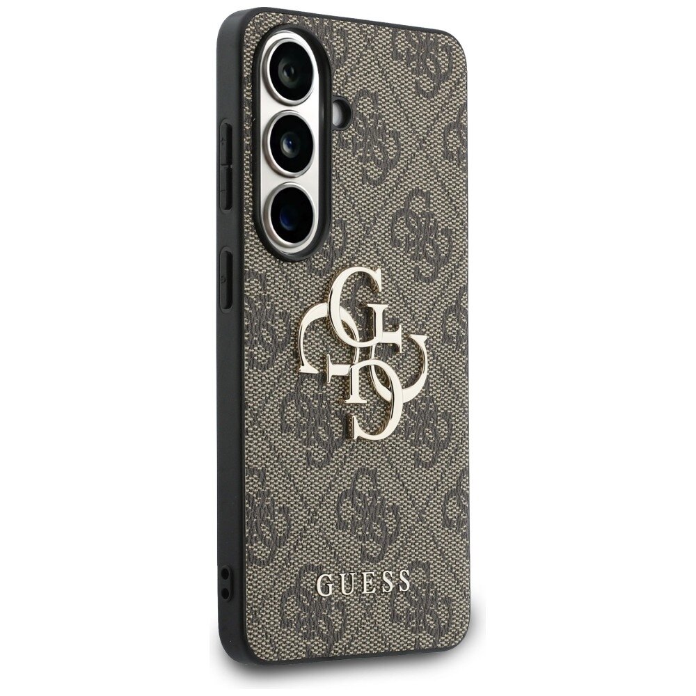 Samsung Galaxy S26 Guess 4G Big Metal Logo dėklas – rudas 3