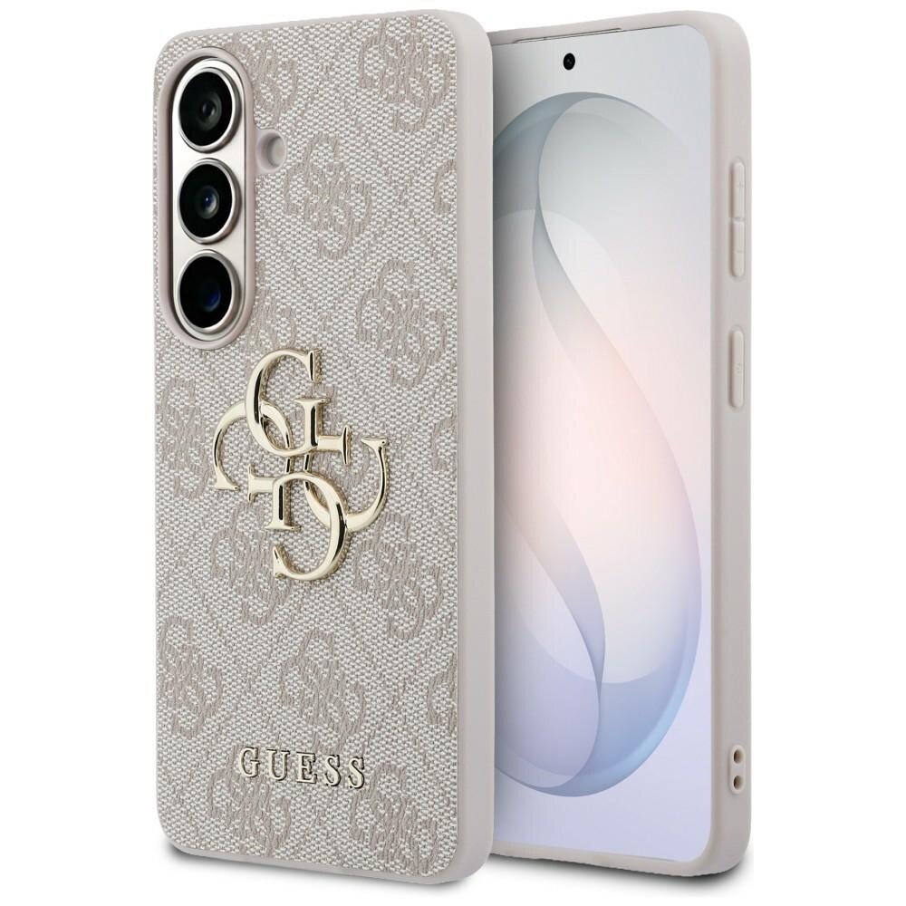 Samsung Galaxy S26 Guess 4G Big Metal Logo dėklas – rožinis